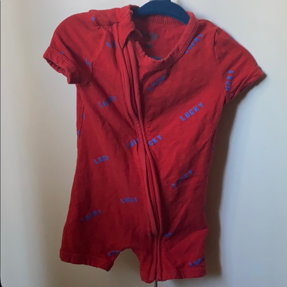 Red jumpsuit